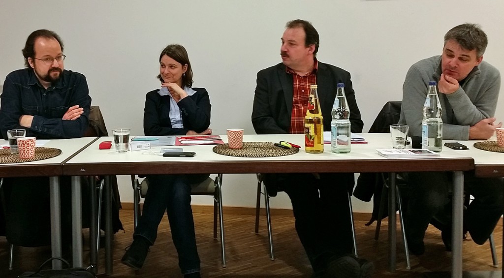 Michael Schütze, Katja Karger, Uwe Bauer, Gert Kekstadt (von links); Photo: Simone Gündüz